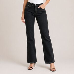 White House Black Market Slim Leg Embroidered Jeans 0